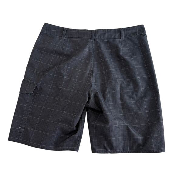 Vans Vanphibian Shorts Size 36 Hybrid Board Swim Quick Dry Black Grey 9" - Picture 2 of 6